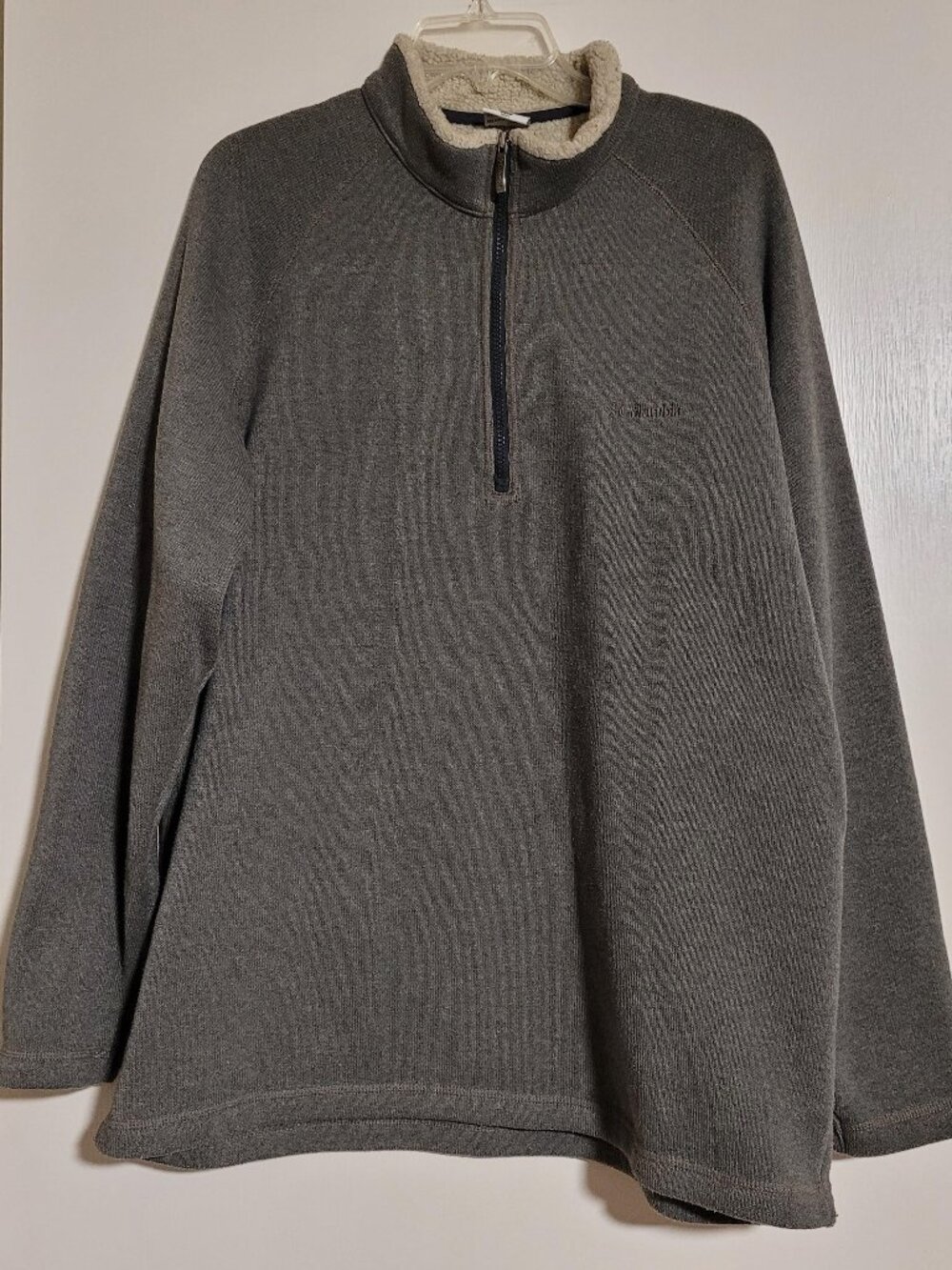 Men's Columbia fleece quarter-zip pullover